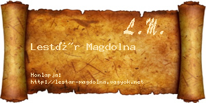 Lestár Magdolna névjegykártya
